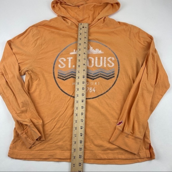 League Hoodie Womens Medium Yellow St Louis Long Sleeve - Picture 8 of 8